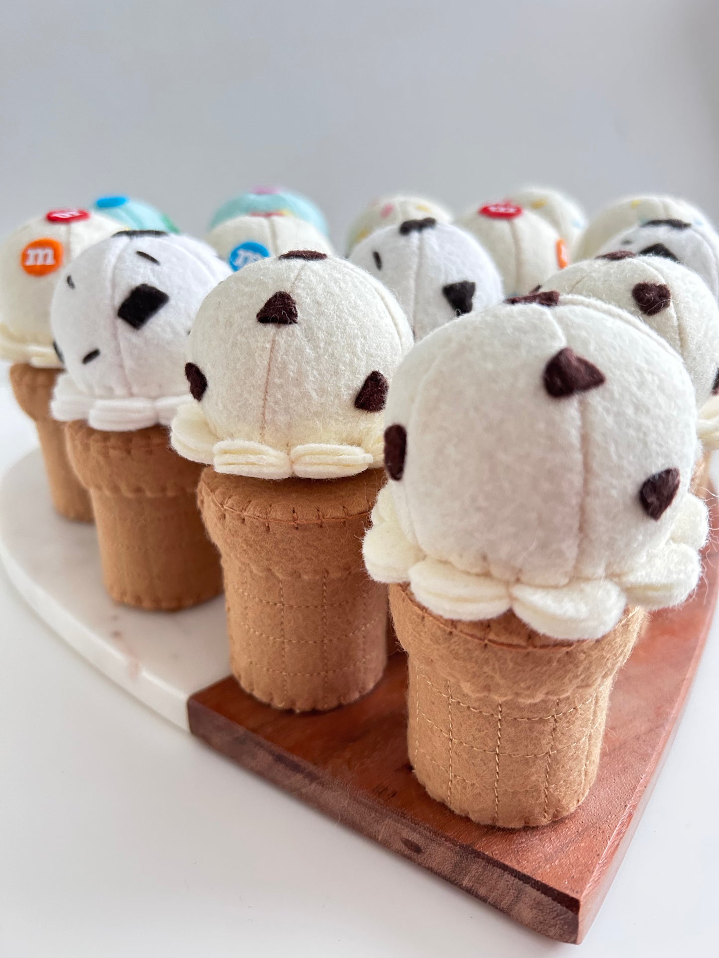 Felt Chocolate Chip Ice Cream