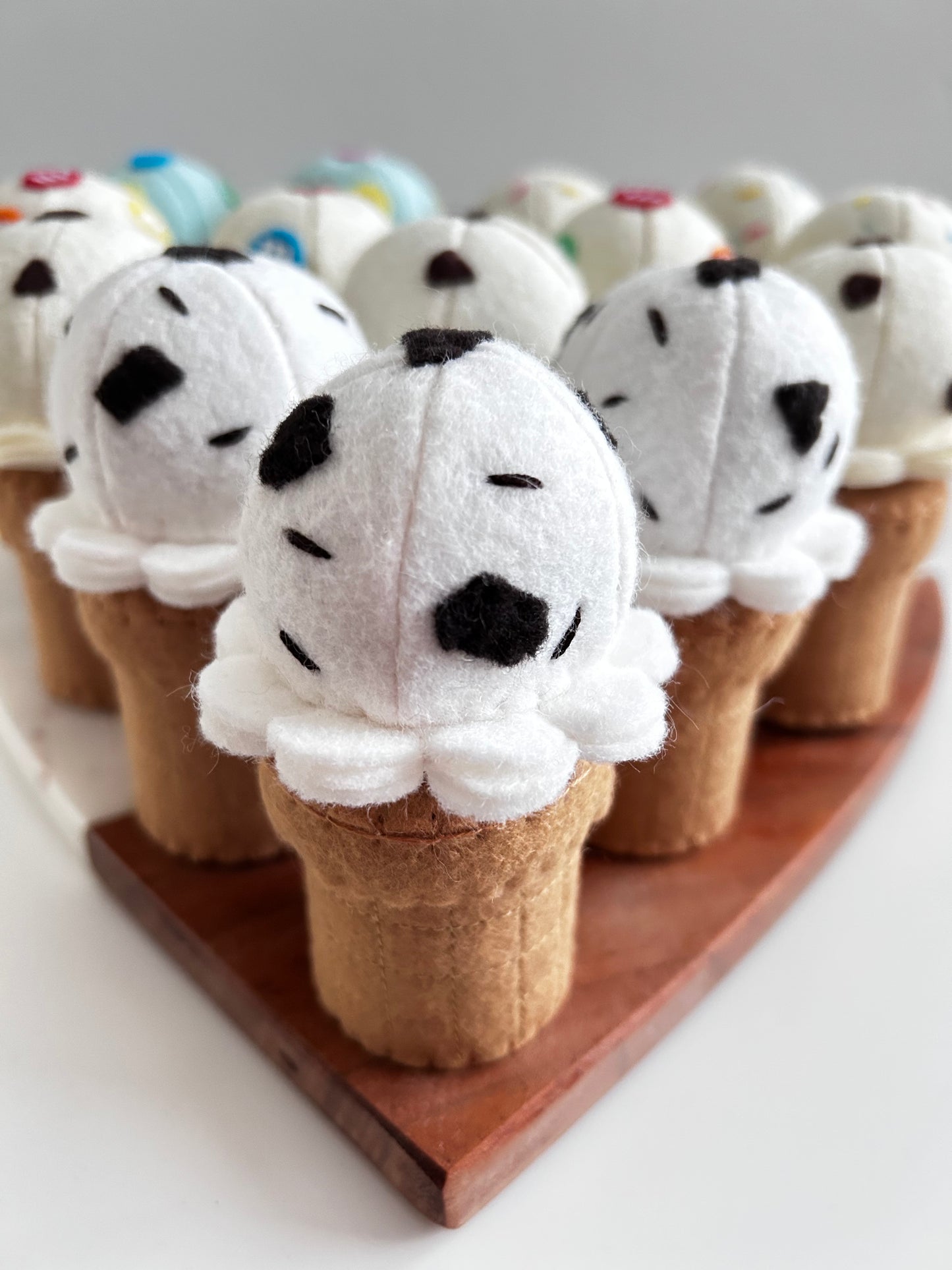 Felt Cookies and Cream Ice Cream