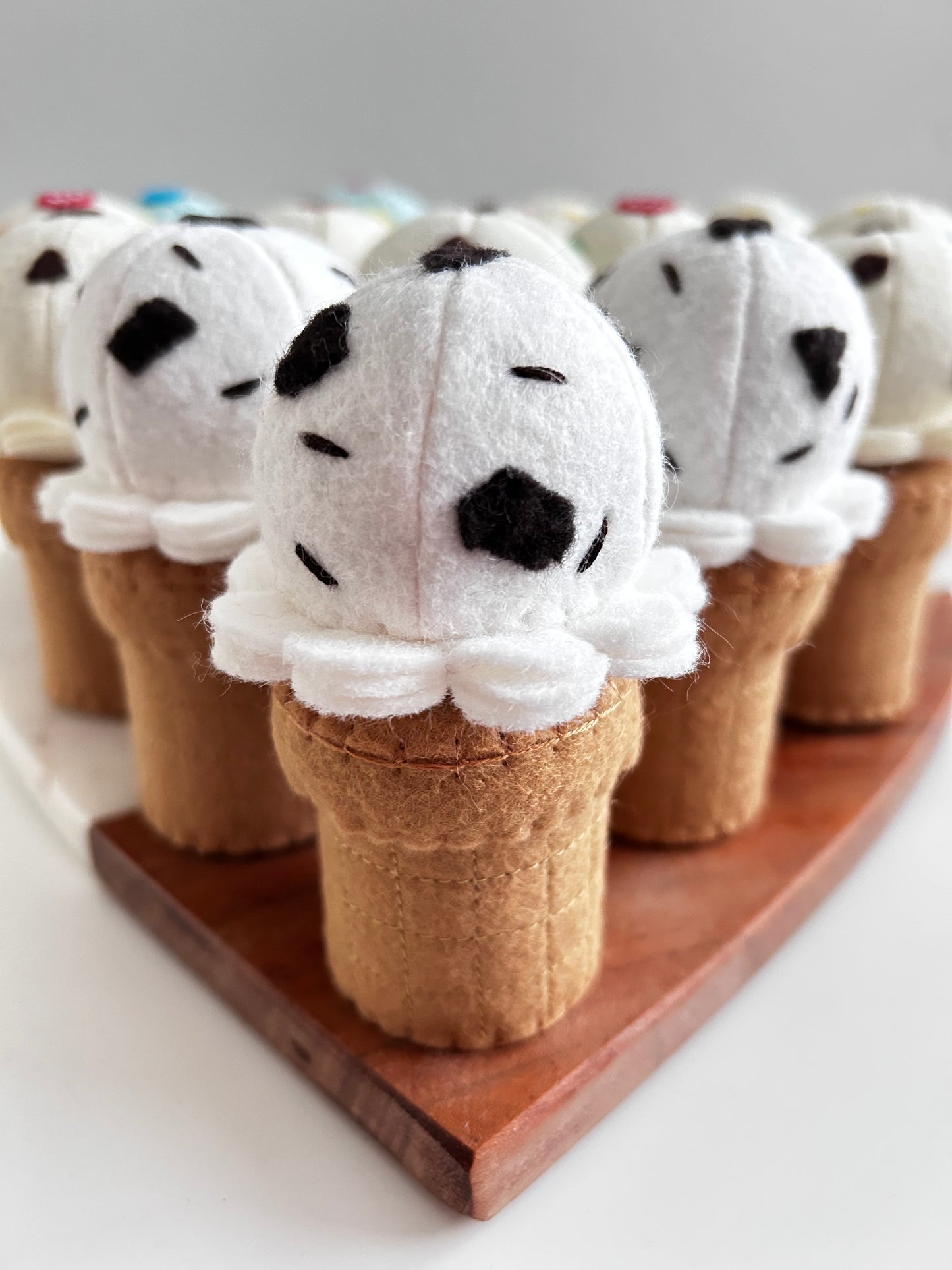 Felt Cookies and Cream Ice Cream