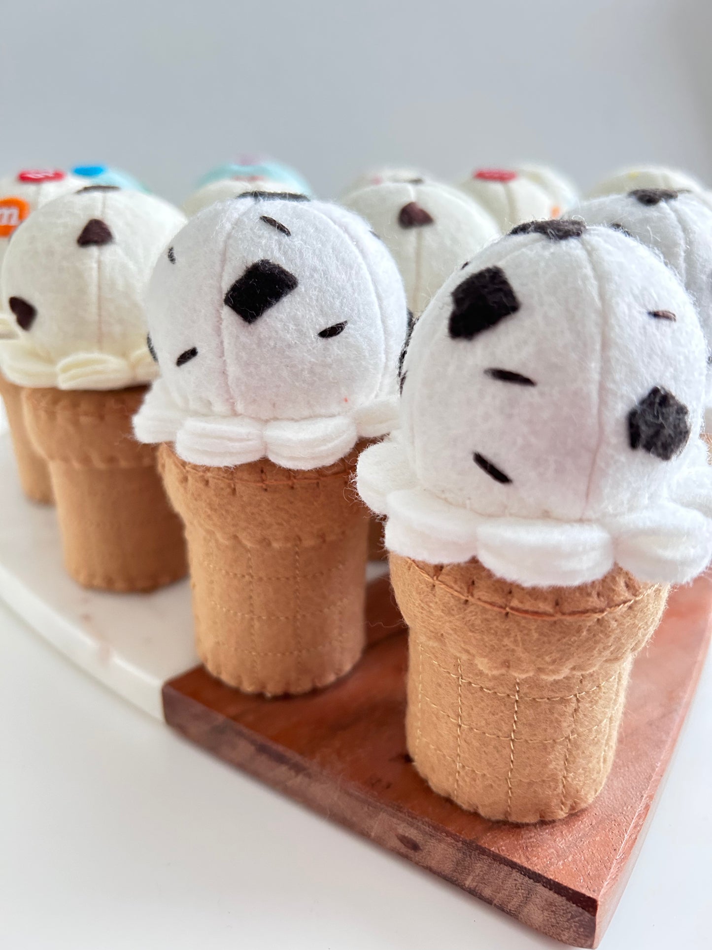 Felt Cookies and Cream Ice Cream