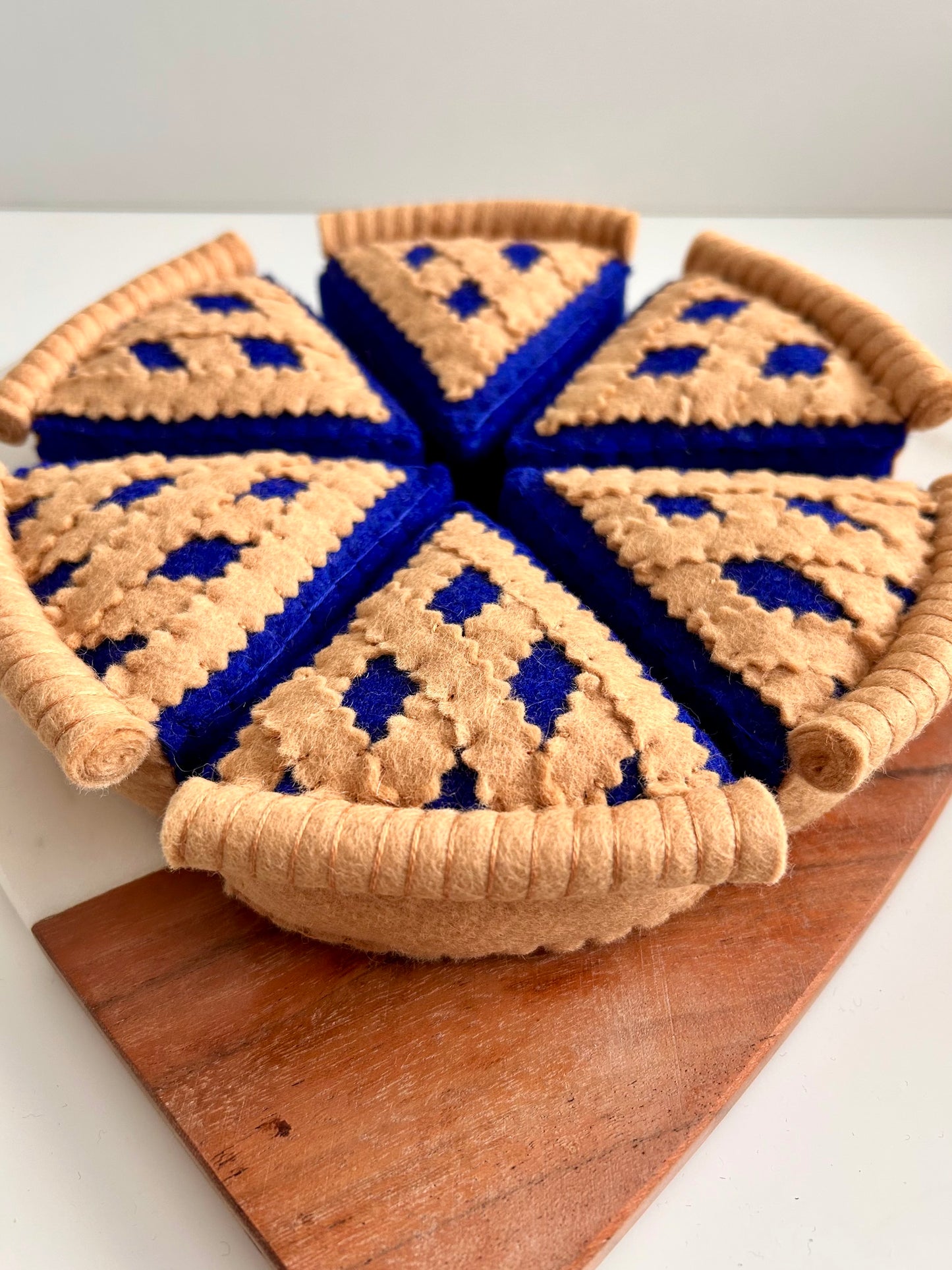 Felt Blueberry Pie