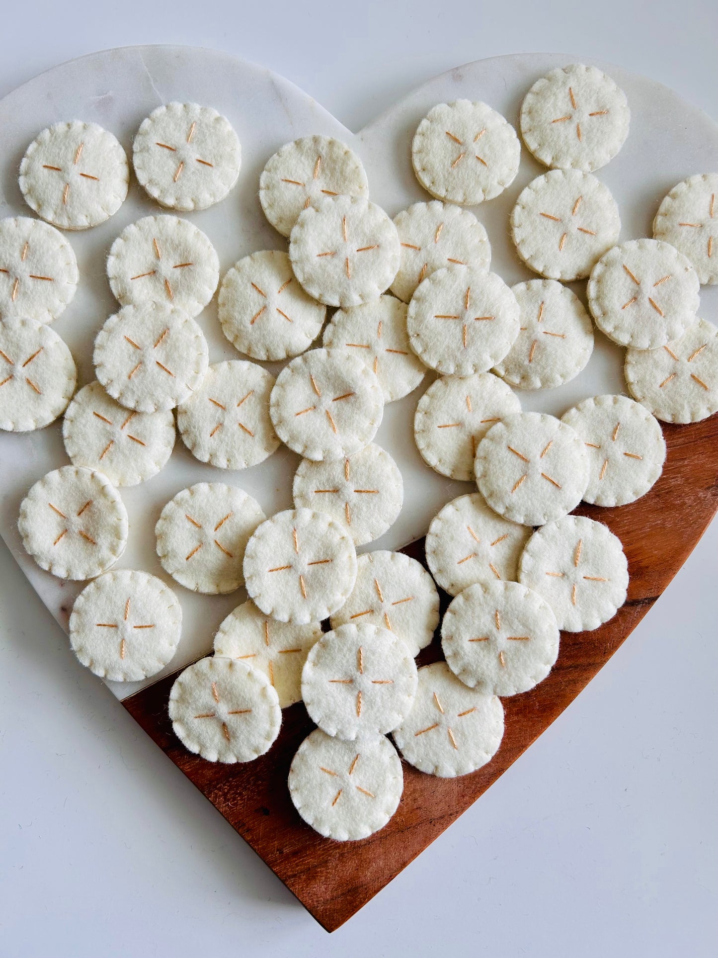 3 Felt Banana Slices