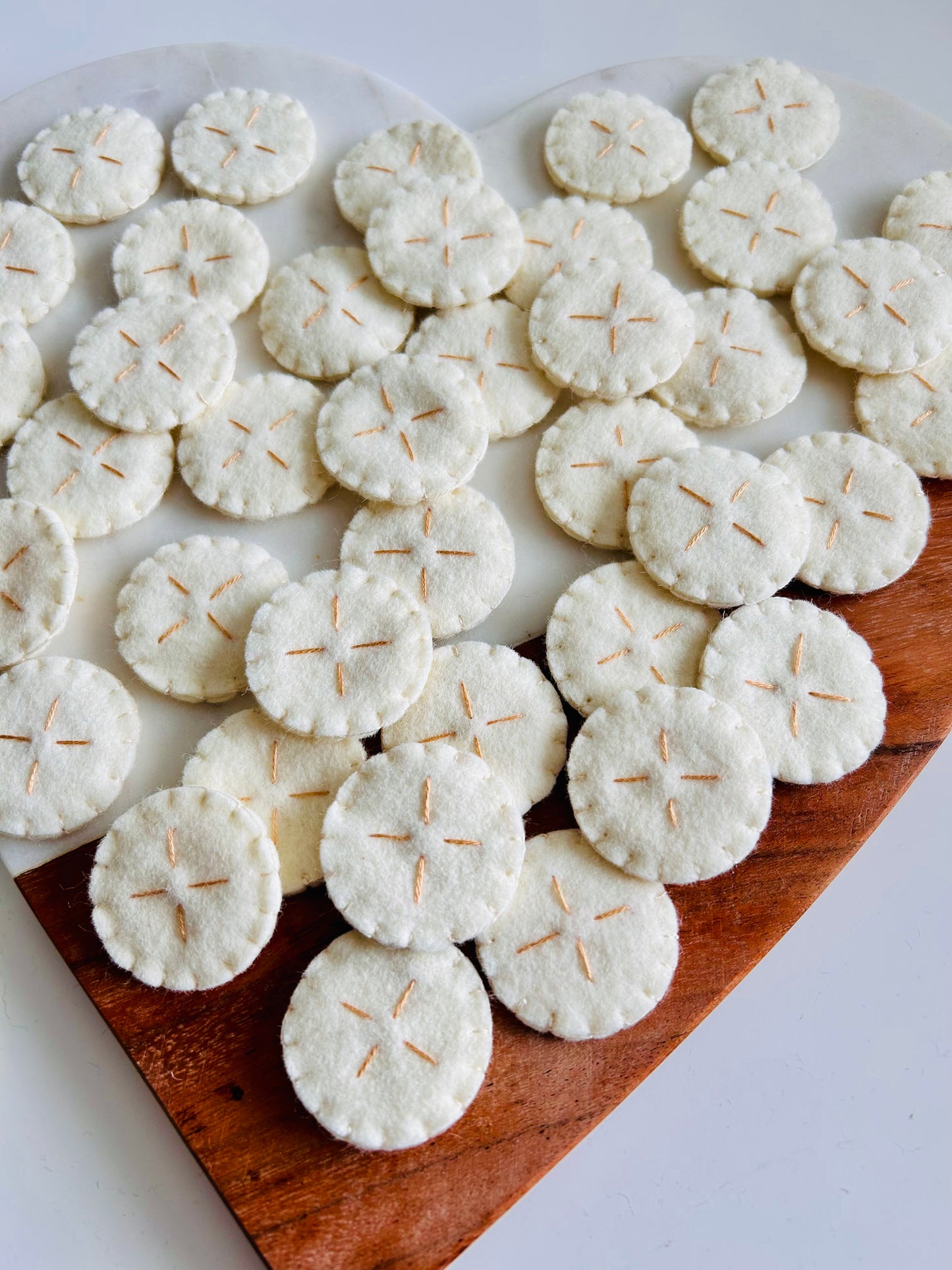 3 Felt Banana Slices