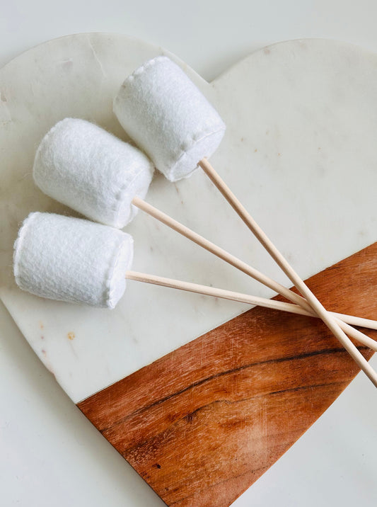 Felt Marshmallow and Skewer