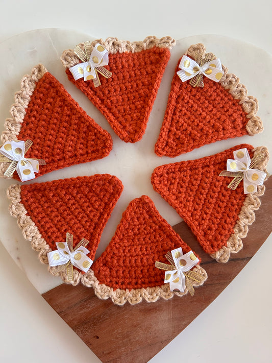 Crochet Pumpkin Pie Garland 3