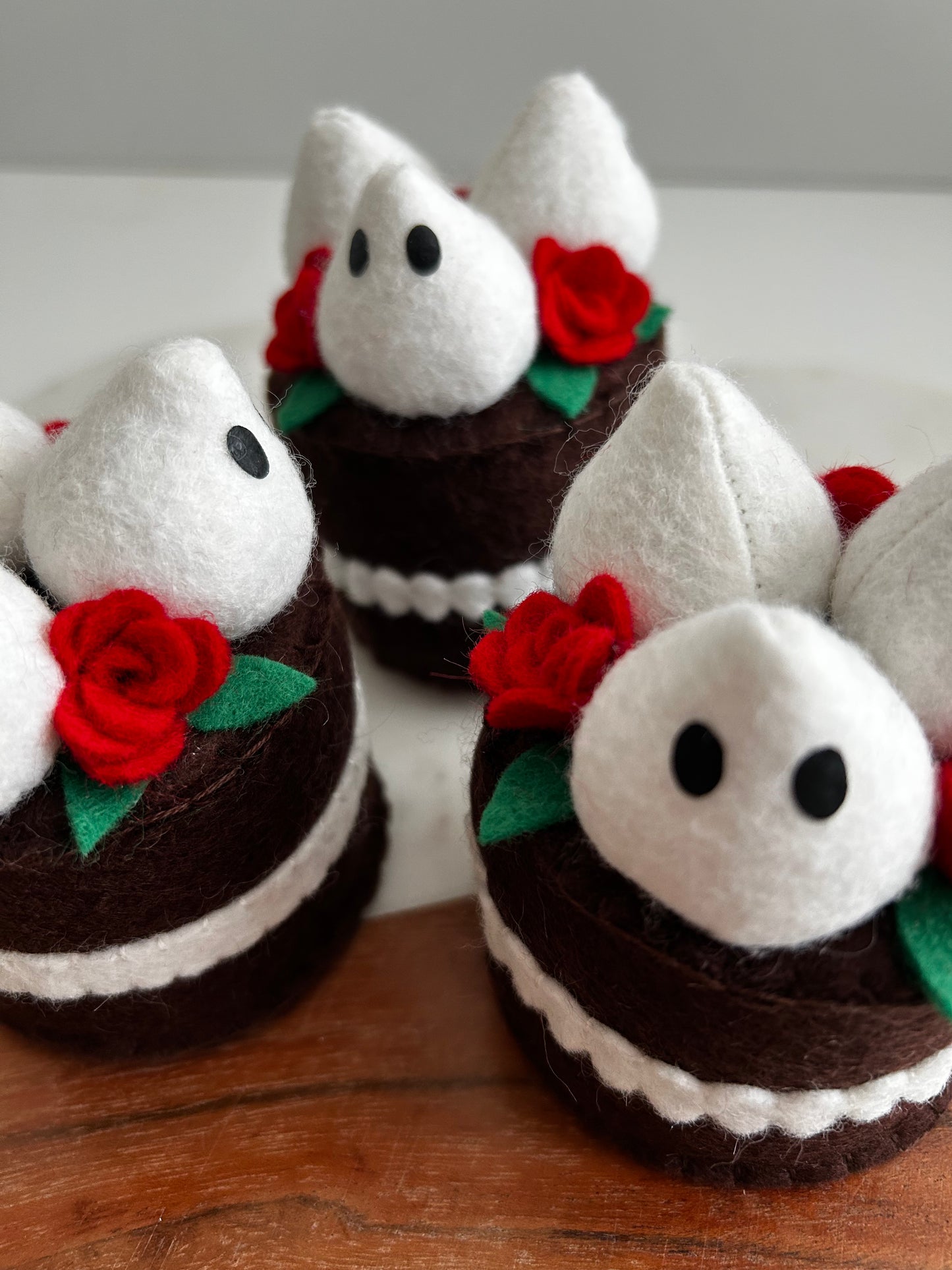 Felt Pretend Play Mini Ghost Cake PDF Pattern