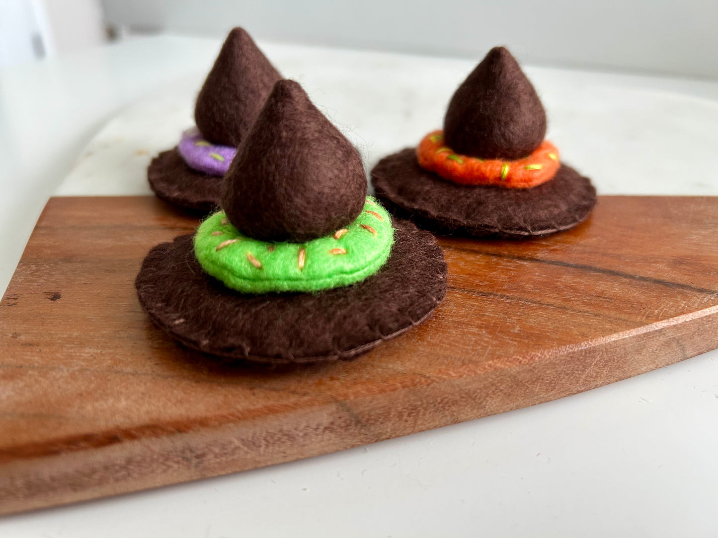 Felt Pretend Play Witch Hat Cookie PDF Pattern