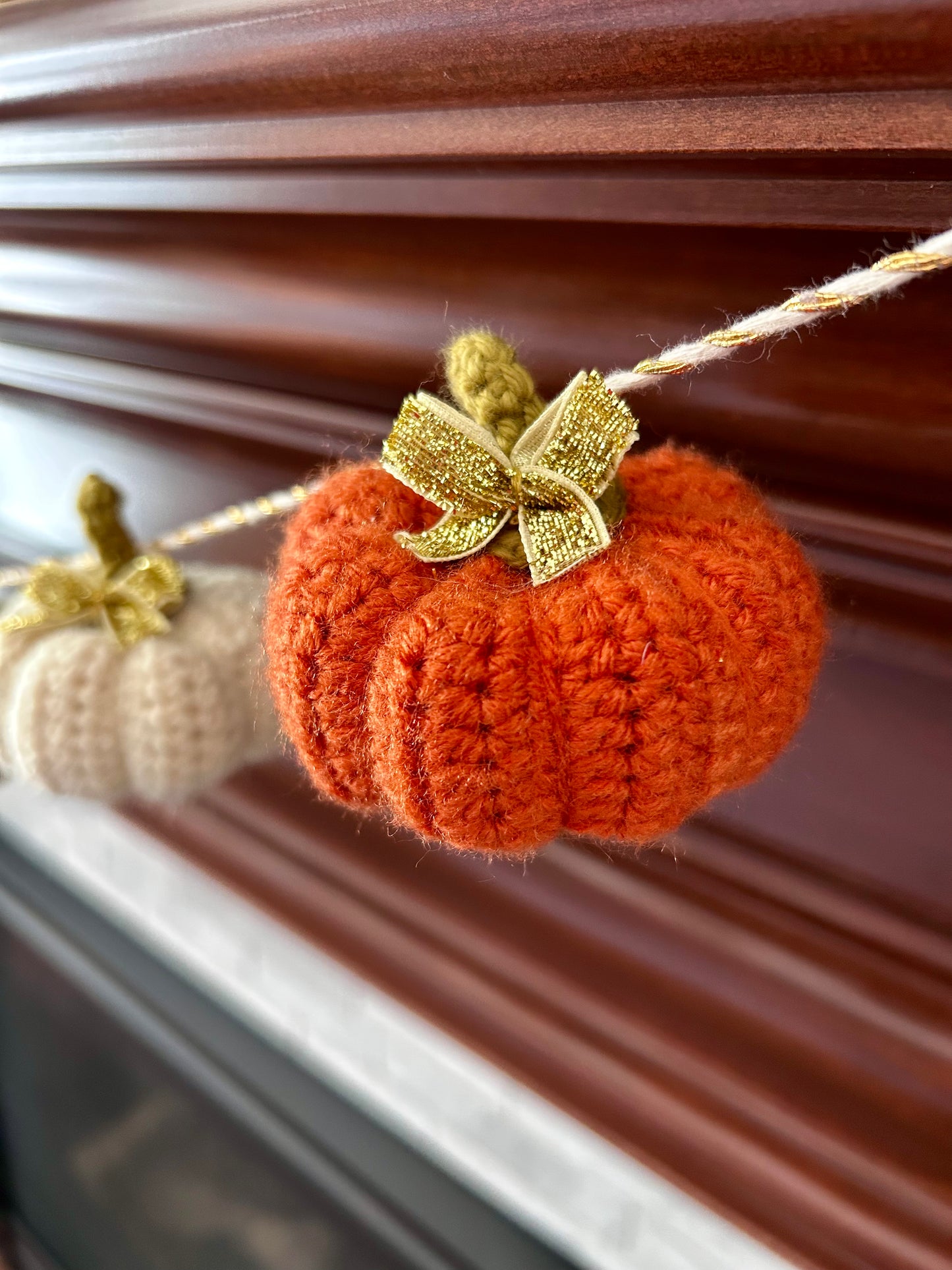 Crochet Pumpkin Garland