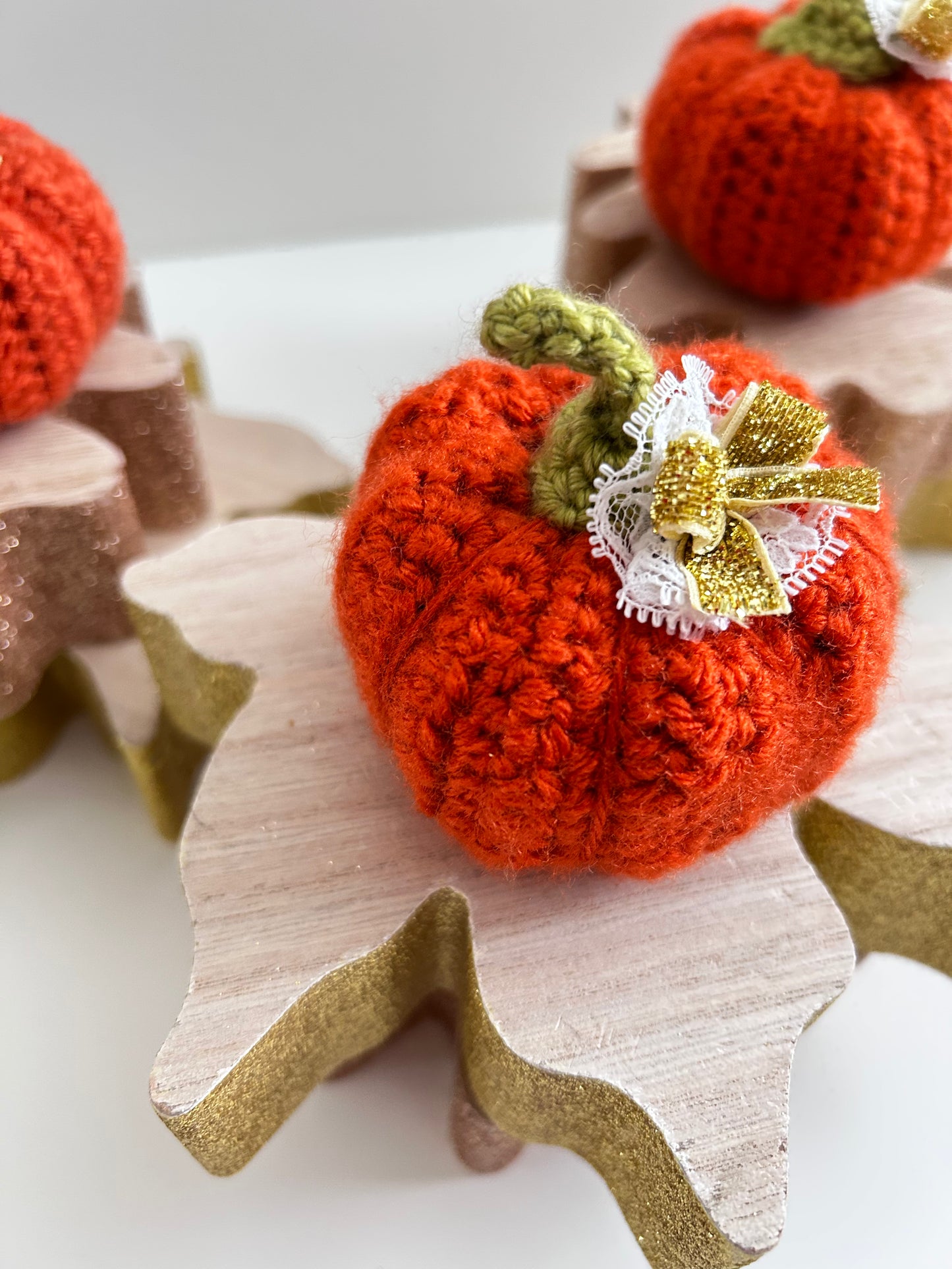 Crochet Orange Victorian Lace Pumpkin