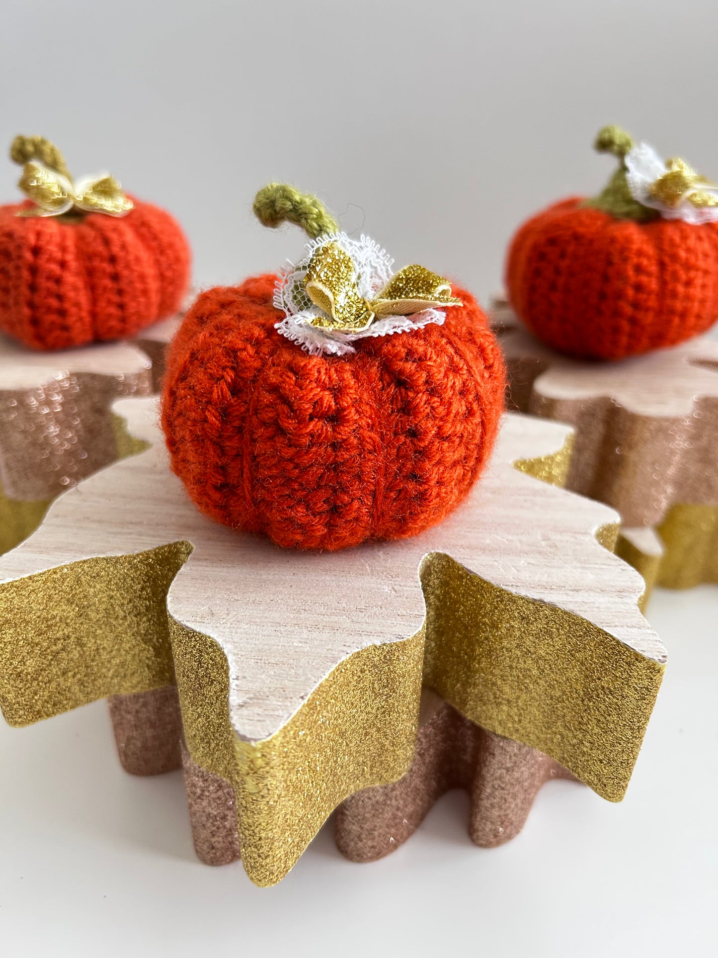 Crochet Orange Victorian Lace Pumpkin