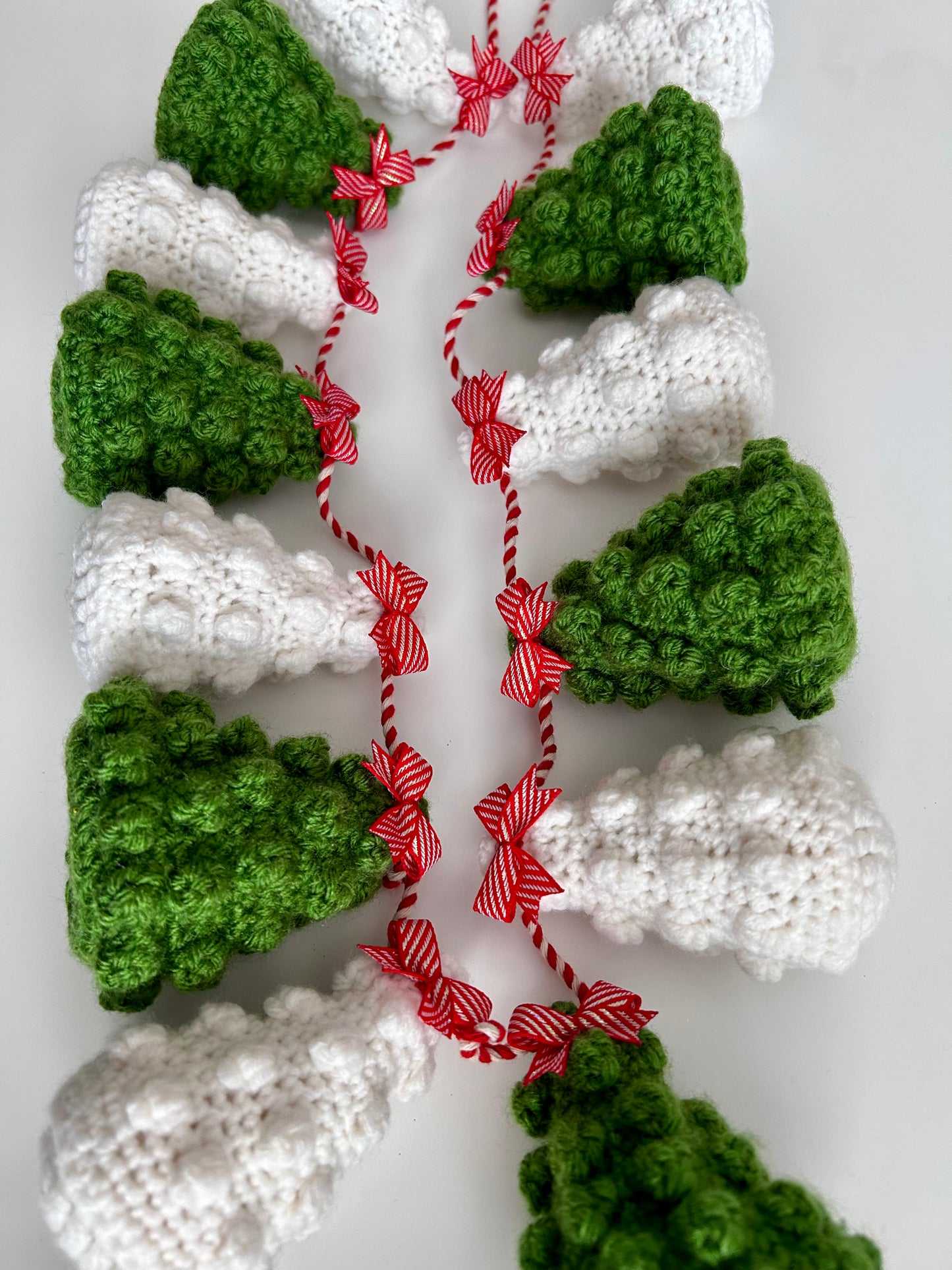 Crochet Christmas Tree Garland