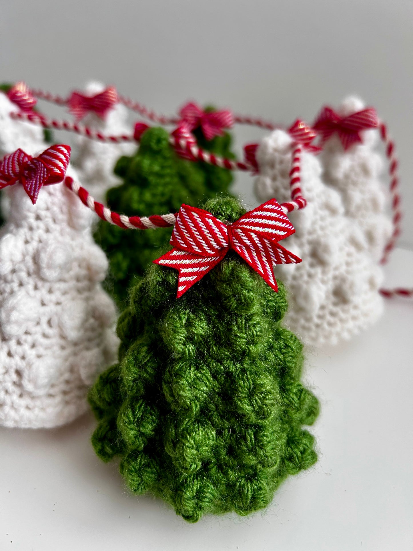 Crochet Christmas Tree Garland