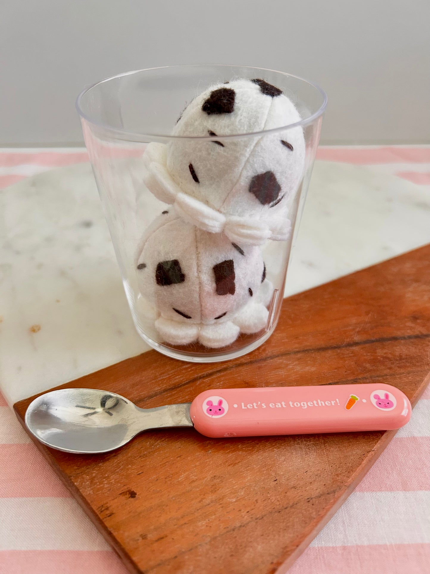Felt Cookies and Cream Ice Cream