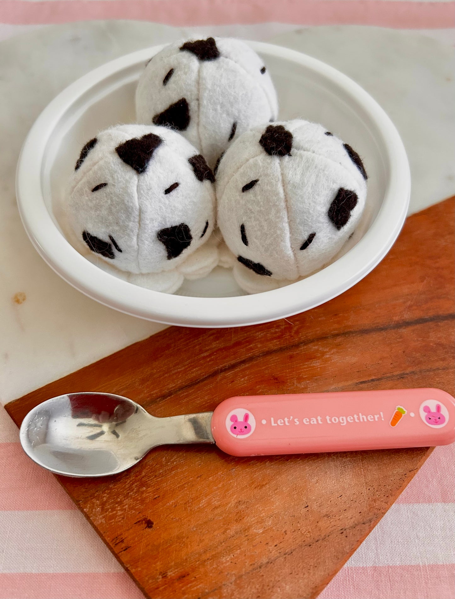 Felt Cookies and Cream Ice Cream