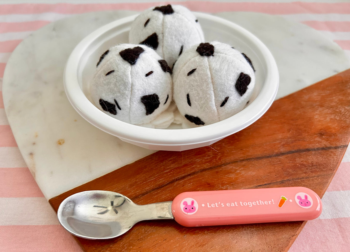 Felt Cookies and Cream Ice Cream