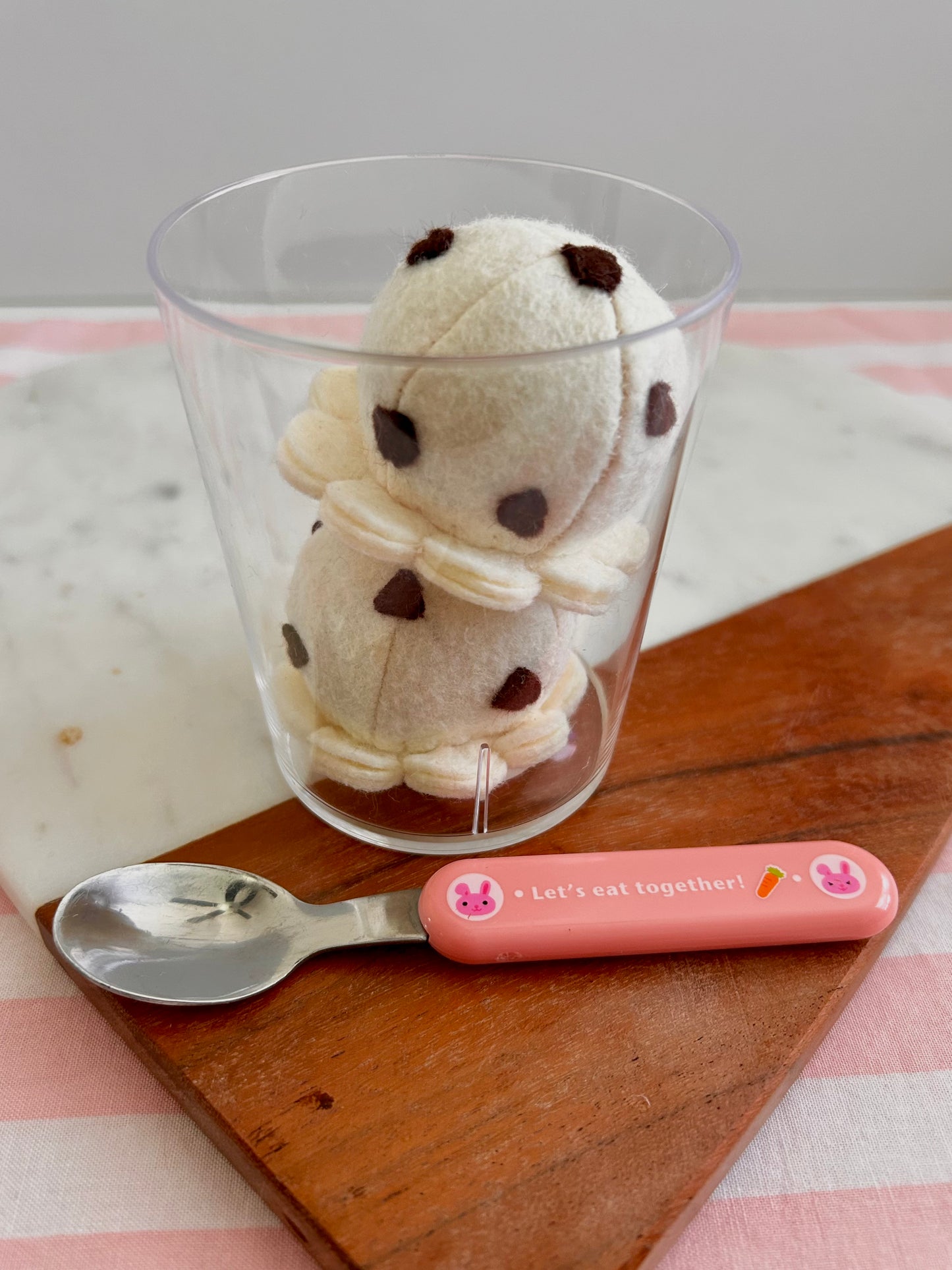 Felt Chocolate Chip Ice Cream