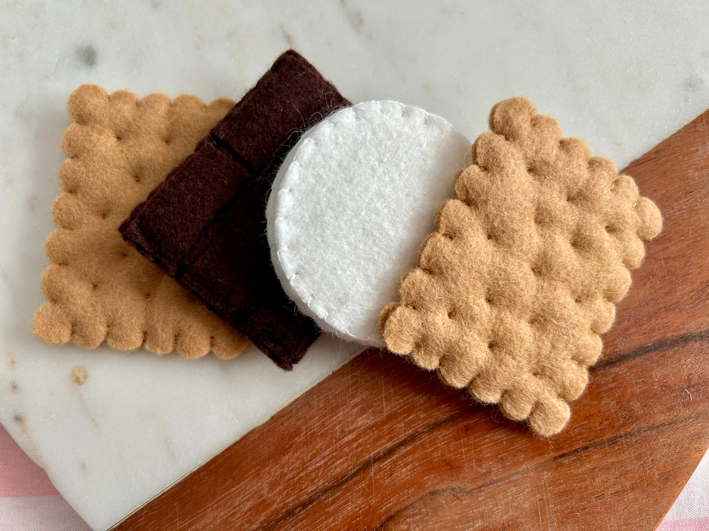 Felt Pretend Play S'mores