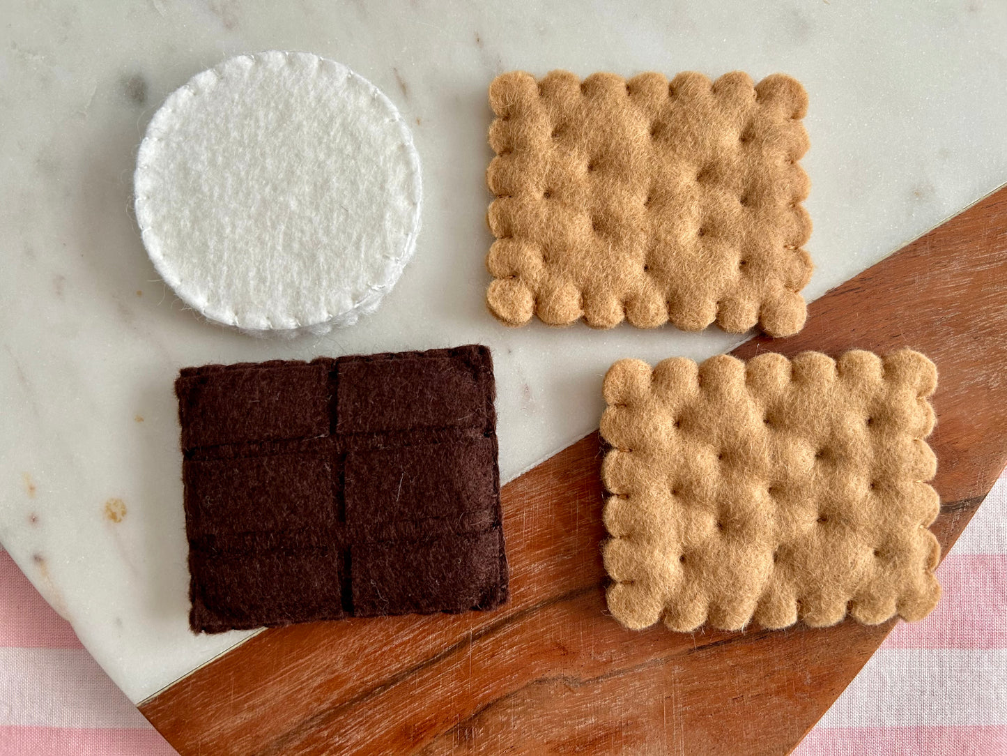 Felt Pretend Play S'mores
