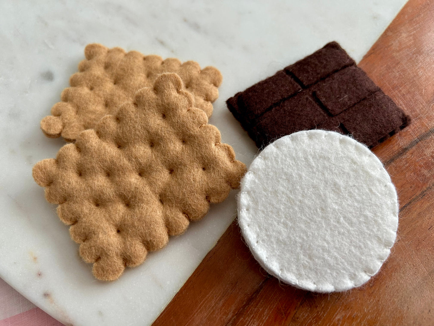 Felt Pretend Play S'mores