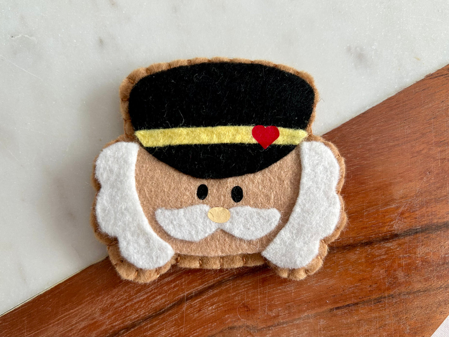 Felt Pretend Play Nutcracker Cookies PDF Pattern