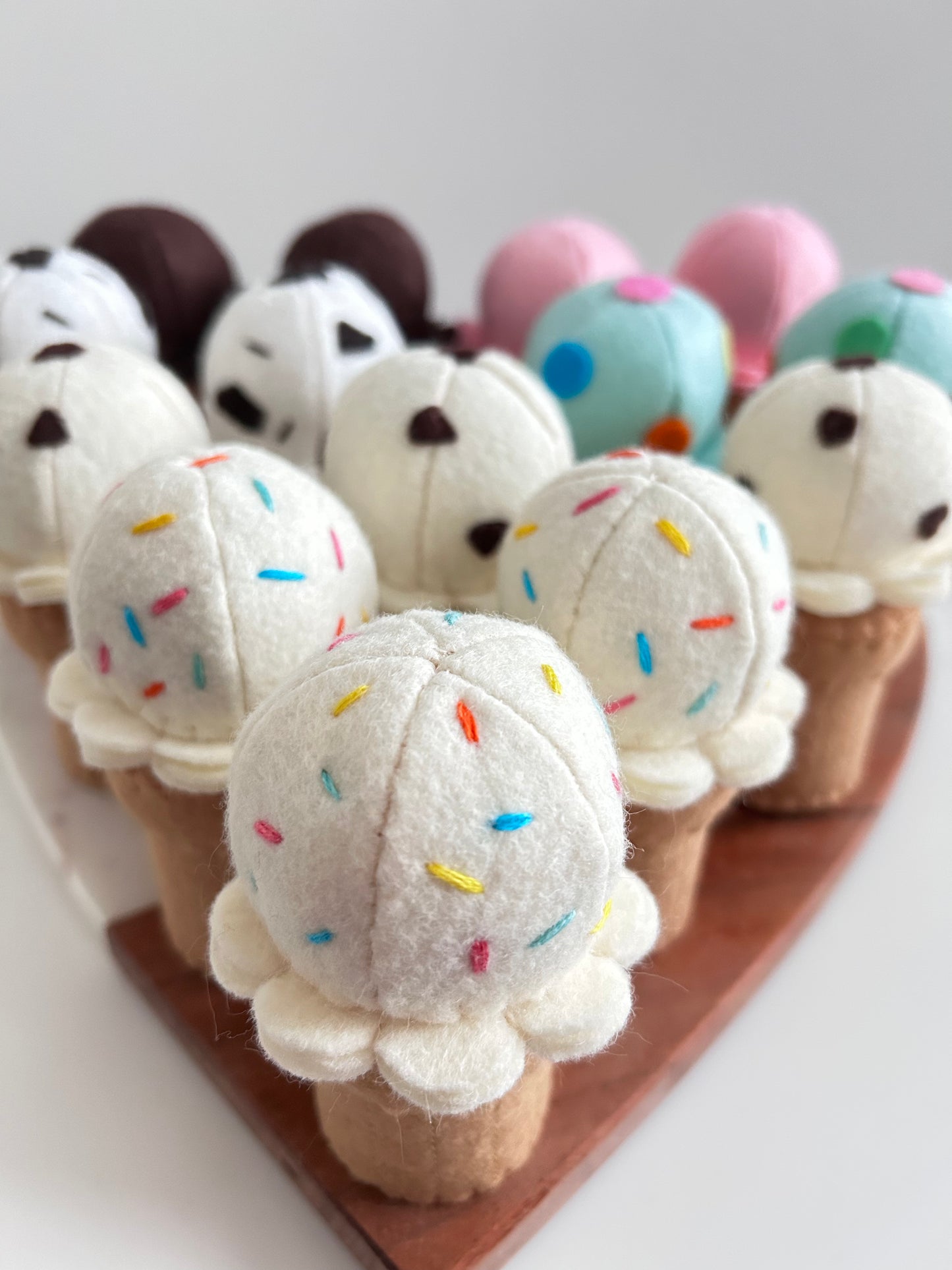 Felt Birthday Cake Sprinkle Ice Cream