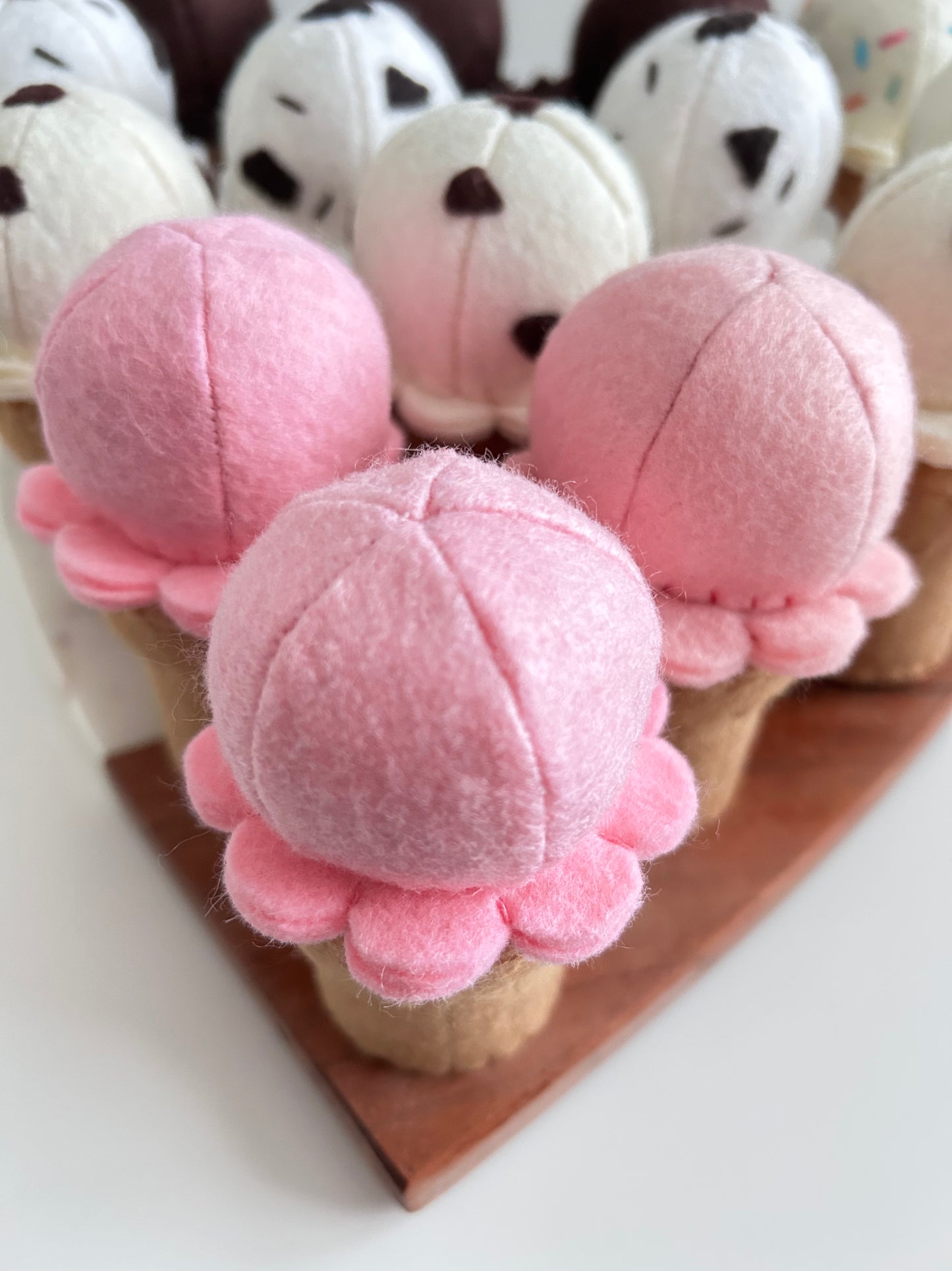 Felt Strawberry Ice Cream